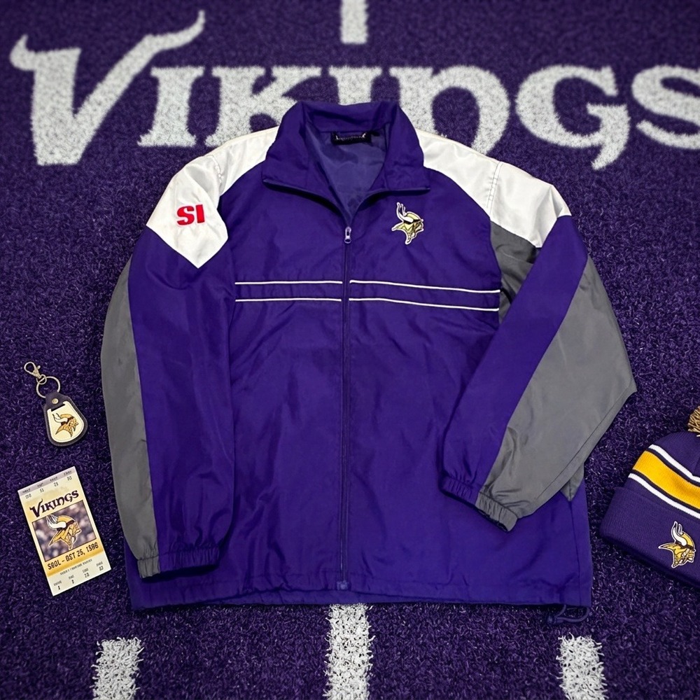 Vintage Minnesota Vikings Jacket Men's XL Dunbrooke Sports Illustrated NFL